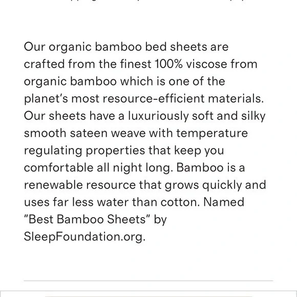 Quince Bamboo Sheet Set- EucalyptusKing